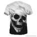 Eolgo Mens Lovers T-Shirt Skull Printing Short Sleeve Summer Fashion Tops Black B07P7WC9K6